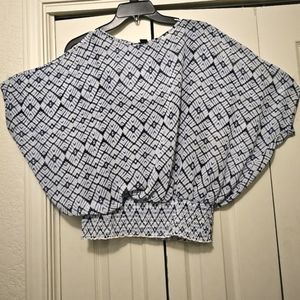 ⌛️Last Call⌛️ A. Byer Medium Silver and Blue Shirt